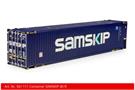 Kiss 1 40'-Container Samskip, blau