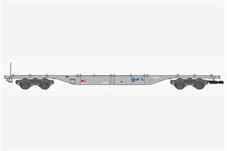 Kiss 1 SBB Containertragwagen Sgns, grau