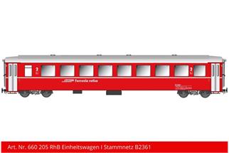 Kiss IIm (Digital) RhB Einheitswagen I B 2361, rot