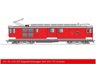 Kiss IIm (Sound) FO Zahnrad-Gepäcktriebwagen Deh 4/4 I 53 Urseren, rot/weiss