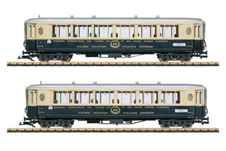 LGB IIm CIWL/MOB Salonwagen-Set 1 Golden Mountain Pullman Express, Ep. II, 2-tlg.