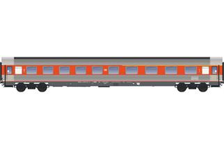 LS Models H0 (AC) DB Reisezugwagen ABwümz 227, 1./2. Klasse, orange/Inox, Ep. IVb