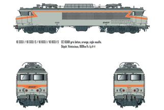 LS Models H0 (AC Digital) SNCF Elektrolok CC 6568, betongrau, Depot Vénissieux