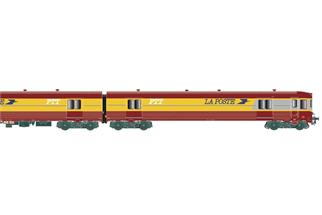 LS Models H0 (AC Digital) SNCF Post-Dieseltriebzug XP 94750-57, PTT, Ep. IV-V, 2-tlg.