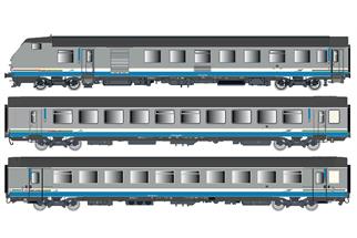LS Models H0 (AC) SNCF Wagenset VU/VTU, TER Rhône-Alpes, Ep. V, 3-tlg.