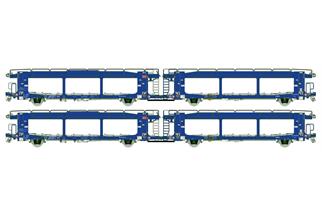 LS Models H0 DB AG Autotransportwagen-Set Laaers, Ep. VI, 2-tlg.