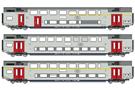 LS Models H0 (DC) SNCB Doppelstockwagen-Set M6 ADB/B/A, Ep. Vb, 3-tlg.