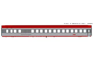LS Models H0 ÖBB WLABmz 75-71, grau/hellgrau, rotes Dach, Schlafwagen Anschrift,neues Logo