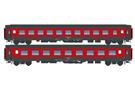 LS Models H0 rail in-club Personenwagen-Set UIC-X Sombrero/Grotti Ticinese, Ep. V, 2-tlg.
