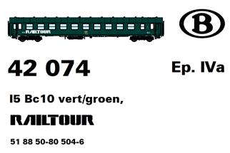 LS Models H0 SNCB Liegewagen I5 Bc10, Railtour, Ep. IVa