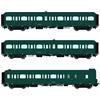 LS Models H0 SNCB Reisezugwagen-Set B11/B11/B7D, Ep. IV, 3-tlg.