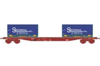 LS Models H0 SNCF Containertragwagen Sgss blau, Spedirail, Ep. V-VI