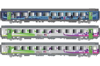 LS Models H0 SNCF Personenwagen-Set Corail VTU Intercités/La Rochelle, 3-tlg.