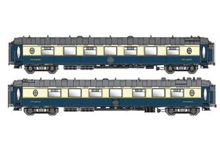 LS Models N CIWL Pullmanwagen-Set WP/WPc, blau/creme, Ep. IV, 2-tlg.