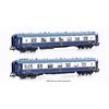 LS Models N CIWL Pullmanwagen-Set WP/WPc, blau/creme, Ep. IV, 2-tlg.