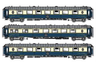 LS Models N CIWL Pullmanwagen-Set WP/WPc/WP, blau/creme, Ep. IIIa, 3-tlg.
