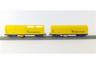 Lux H0 (AC) Gleisstaubsauger- und Schienen-/Oberleitungsschleifwagen Start/Stop-Funktion
