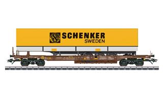 Märklin H0 AAE Taschenwagen Sdgms. Schenker Sweden, Ep. V