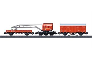 Märklin H0 (AC Sound) Kranwagen-Set Feuerwehr 3-tlg.