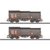 Märklin H0 DB AG Teleskophaubenwagen-Set Shimmns 708, gealtert, Ep. V, 2-tlg. (MHI)