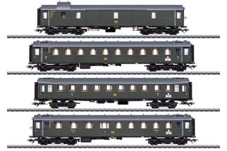 Märklin H0 DR Schnellzugwagen-Set, zu Sachsenstolz, Ep. III, 4-tlg.