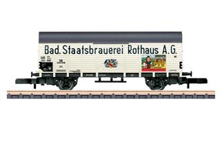 Märklin Z DB gedeckter Güterwagen Gl 11, Bad. Staatsbrauerei Rothaus AG, Ep. III