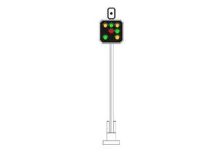Mafen N SBB Kombisignal System L, 7-flammig