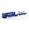 Mehano H0 DLC Doppel-Containerwagen Sggmrss 90 Rinnen / CMA CGM