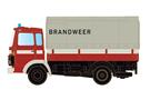 Minis N DAF 900 Pritsche/Plane, Brandweer