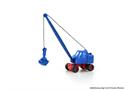 Minis N Fuchs F 301 Bagger, Gittermast, mit Schaufel, blau/rot