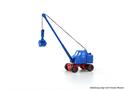 Minis N Fuchs F 301 Bagger, mit Schaufel, blau/rot