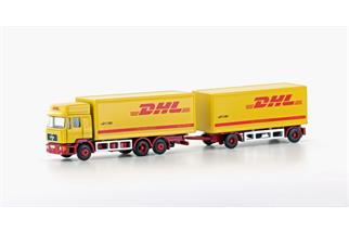 Minis N MAN F90 3-achs Koffer-Hängerzug, DHL