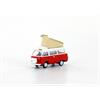 Minis N VW T2 Camper Faltdach, rot/weiss