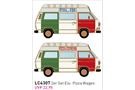 Minis N VW T3 Set Eis-/ Pizza Wagen, 2-tlg.