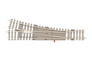 Minitrix N Betonschwellen-Handweiche rechts, 112.6 mm, Radius 4, 15°