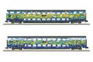 Minitrix N (Digital) DB AG Doppelstockwagen-Set 1, Touristik, Ep. VI, 2-tlg.