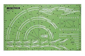 Minitrix N Gleisschablone