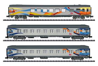 Minitrix N SNCF Reisezugwagen-Set 1 Croisière, Ep. V-VI, 3-tlg.