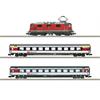 Minitrix N (Sound) SBB Startpackung Elektrolok Re 4/4 II 11146 mit Personenzug, Ep. VI