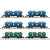 Minitrix N Transportservis Silowagen-Set Uacs, Ep. VI, 6-tlg.