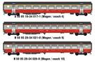 Models World H0 (AC) SBB Schnellzugwagen-Set 2 Swiss Express, Ep. IV, 3-tlg.