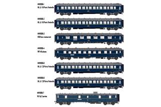 Models World H0 (DC) CIWL Reisezug-Grundset Le Train Bleu 1957, Ep. III, 7-tlg.