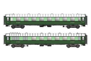 Models World H0 (DC) ETAT Reisezugwagen-Set OCEM A2syfi/A4yfi, Ep. IIb, 2-tlg.