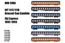 Models World H0 Railtour/SNCB Zugset INT 1117/1118 Ski Express, 7-tlg.