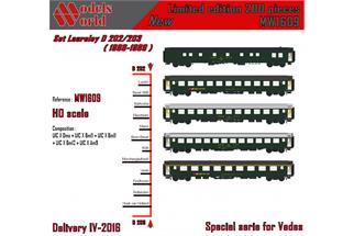 Models World H0 SBB Zugset Amsterdam - Basel EC Loreley, 5-tlg.