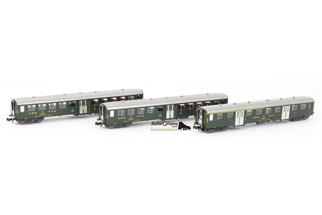 MW-Modell N SBB Leichtstahlwagen-Set, Ep. IV, 3-tlg.