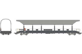 NME H0 (AC) BLS Autoverlad-Mittelwagen, AP41, Typ Talbot, ohne Übergangsbleche, Ep. V
