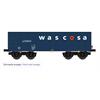 NME H0 (DC Digital) Wascosa offener Güterwagen Eamnos 57, blau/orange, m. Zugschl., Ep. VI