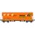 NME H0 Wascosa Getreidesilowagen Tagnpps, green freight car, orange, Ep. VI