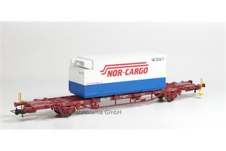 NMJ H0 CargoNet Containertragwagen Lgns 42 76 443 2041-8, Nor-Cargo Termo